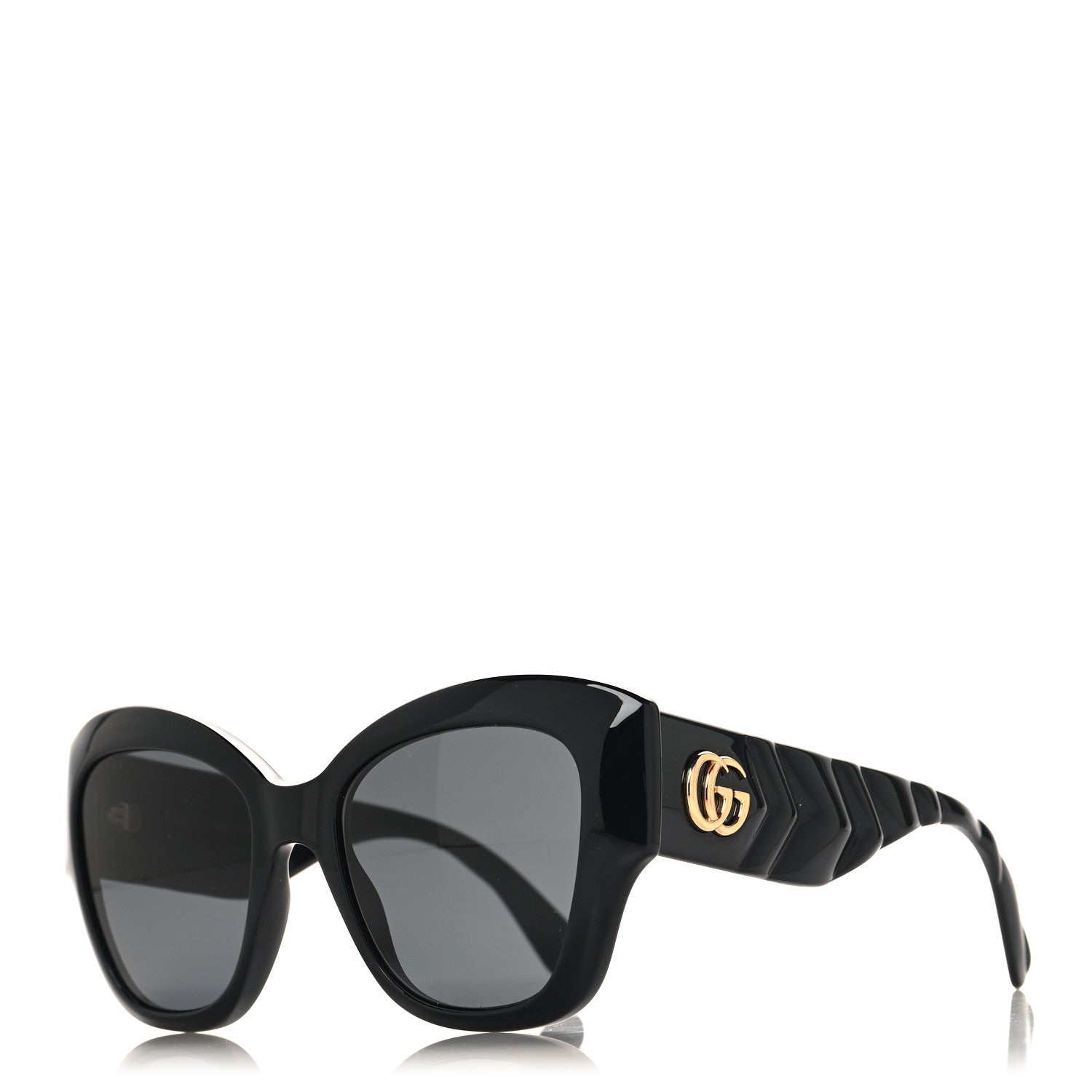 Gucci Acetate GG Butterfly Sunglasses GG0808S Black 1 of 7