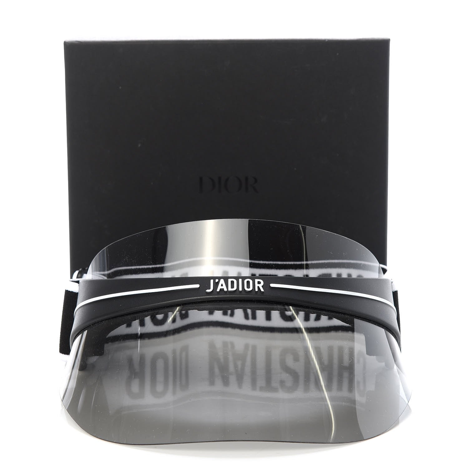 Christian Dior Mirrored DiorClub1 Sun Visor Black 9 of 9