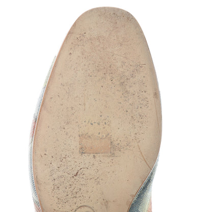 Chanel Crepe Calfskin Floral Printed Metallic Calfskin CC Mocassin Loafers 39 Multicolor 10 of 11