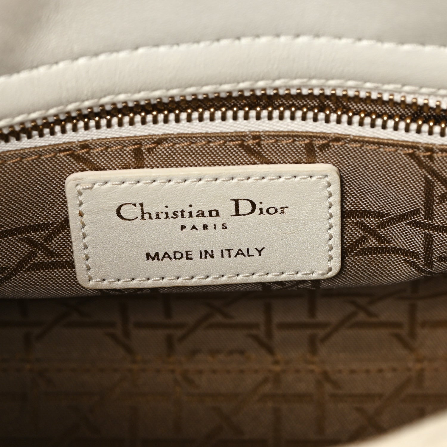 Christian Dior Lambskin Cannage Small My ABCDior Lady Dior White 6 of 12