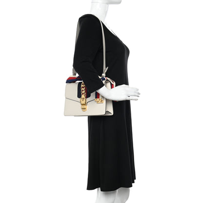 Gucci Calfskin Small Sylvie Shoulder Bag Off White 2 of 10