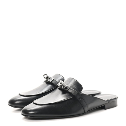 Hermes Goatskin Oz Mules 40 Black 4 of 11