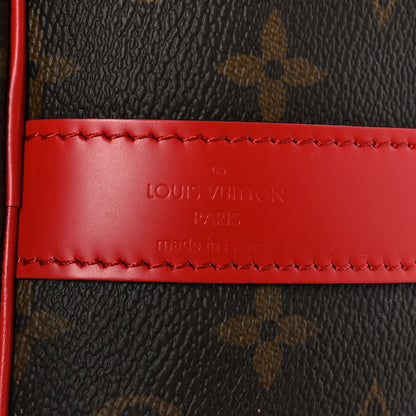 Louis Vuitton Calfskin Monogram Keepall Bandouliere 50 Coquelicot 5 of 12