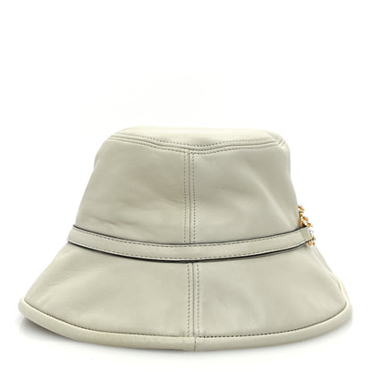 Gucci Crystal Horsebit Bob Mulina Bucket Hat S Antique White 6 of 8