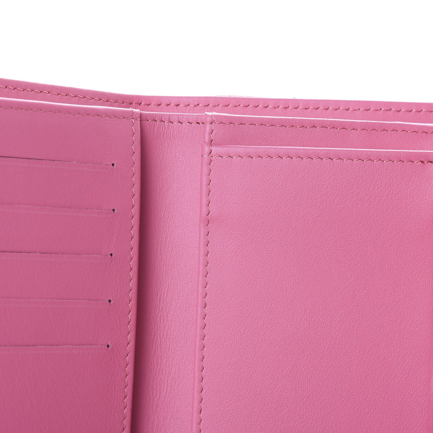 Caviar Quilted Small Flap Wallet Pink