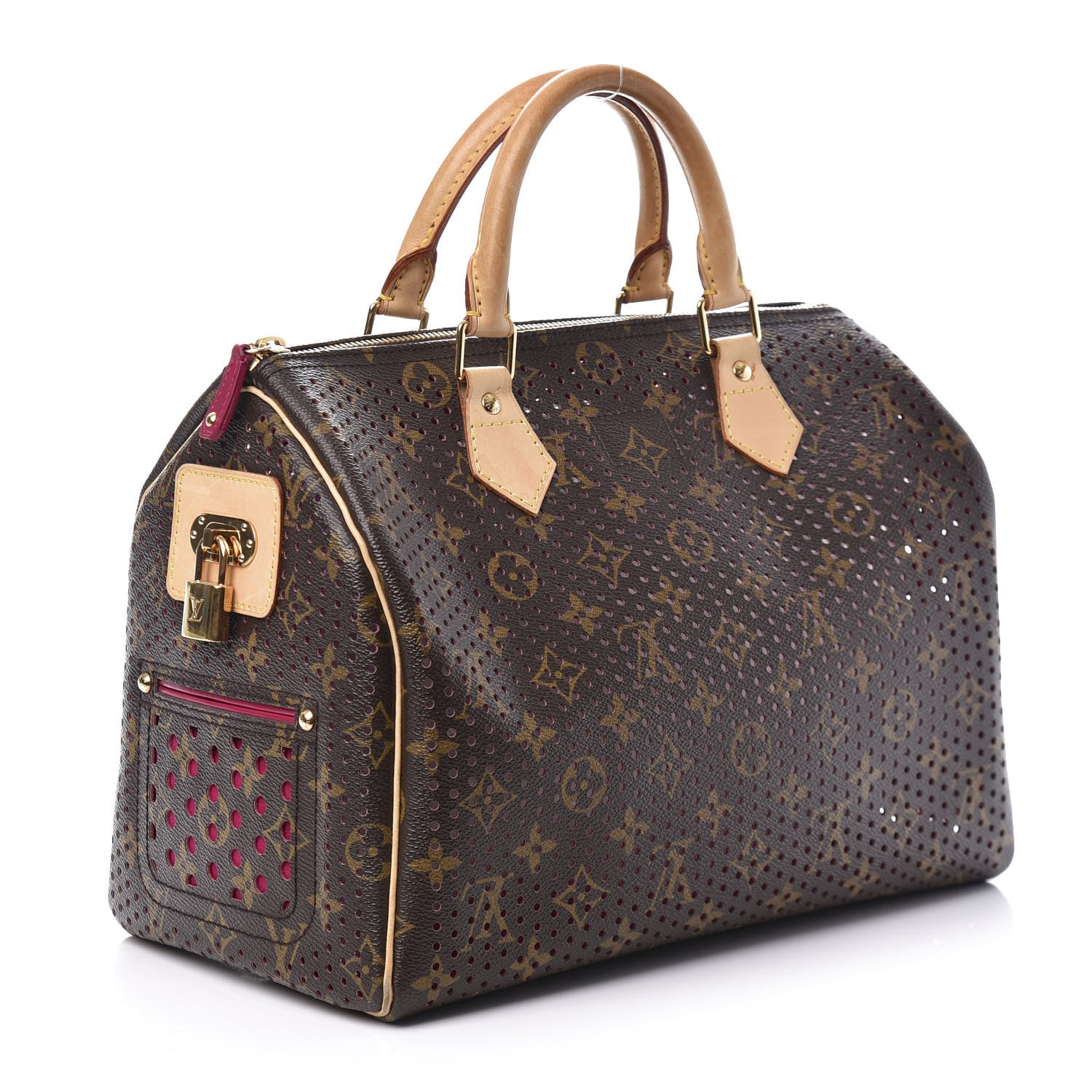 Louis Vuitton Monogram Perforated Speedy 30 Fuchsia 3 of 11