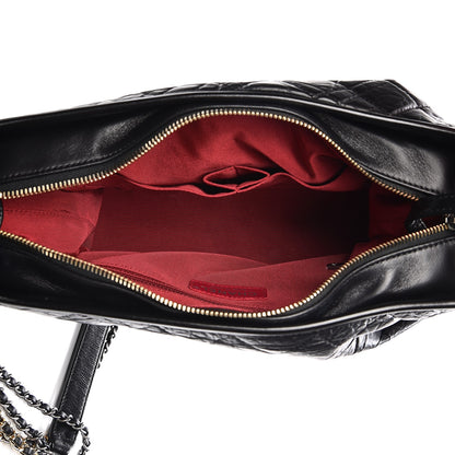 Chanel Aged Calfskin Quilted Medium Gabrielle Hobo Black 5 of 10