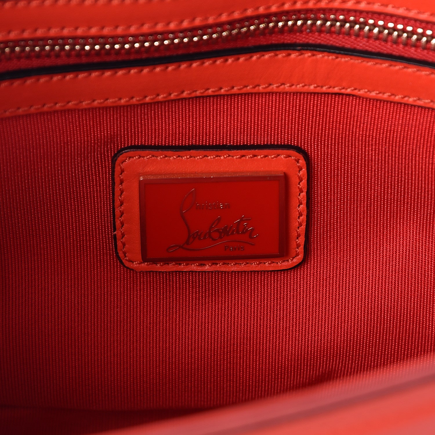 Christian Louboutin Soft Calfskin Small Sweety Charity Shoulder Bag Flame 6 of 9