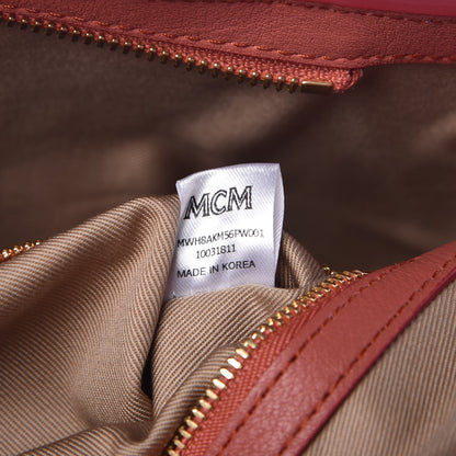 MCM Grained Calfskin Medium Klara Hobo Cocoa 9 of 9