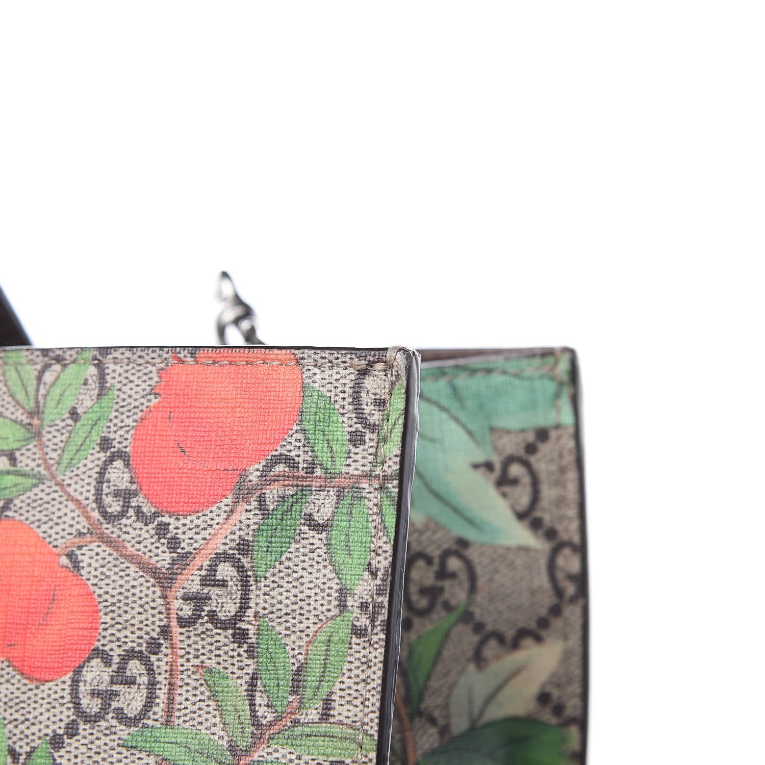 Gucci Soft GG Supreme Monogram Tian Vertical Tote Beige Multicolor New Acero 11 of 13