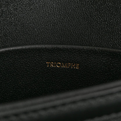 Celine Shiny Calfskin Teen Triomphe Black 7 of 13
