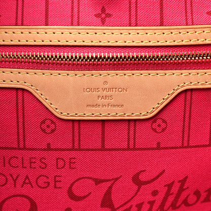 Louis Vuitton Monogram My LV Heritage Neverfull MM  Fuchsia Orange 6 of 9