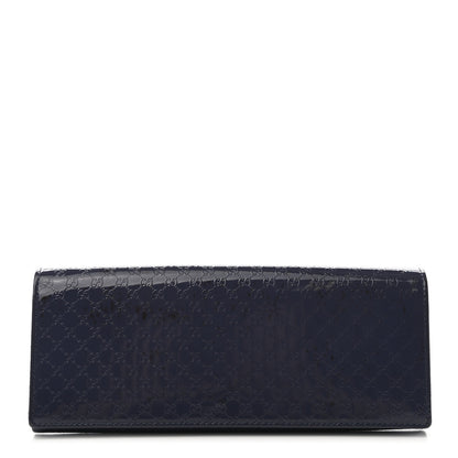Gucci Patent Microguccissima Small Broadway Clutch Blue 1 of 9