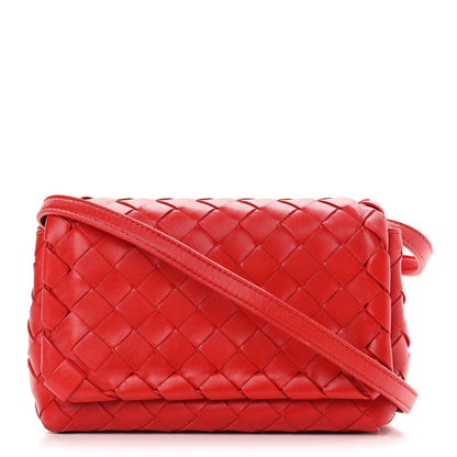 Bottega Veneta Nappa Intrecciato Mini Crossbody Red 1 of 9