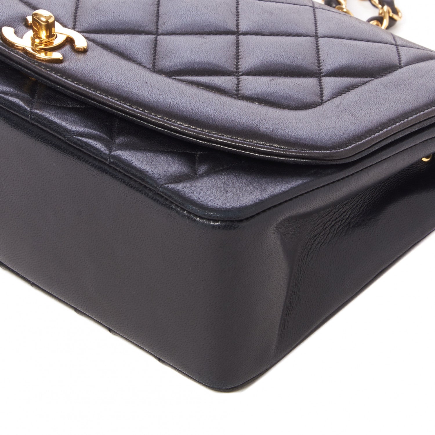 Chanel Lambskin Quilted Medium Single Flap Black 5 of 9