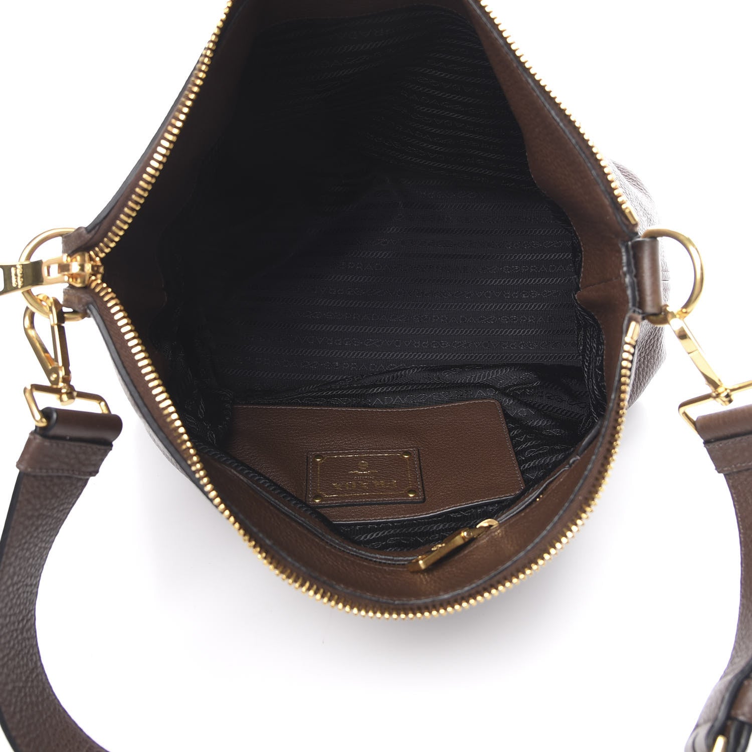 Prada Vitello Daino Hobo Bruciato 5 of 12