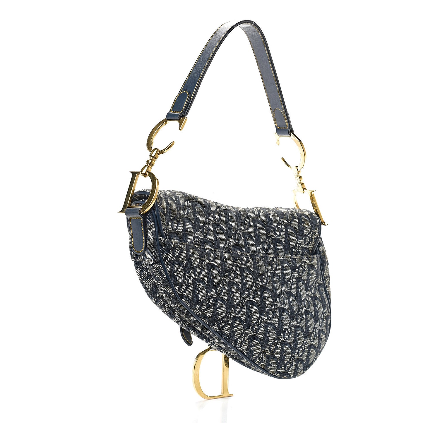 Monogram Saddle Bag Blue
