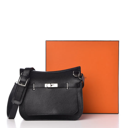 Hermes Taurillon Clemence Jypsiere 28 Black 8 of 8