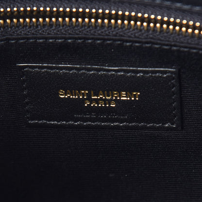 Saint Laurent Grain De Poudre Matelasse Chevron Medium Tribeca Shopping Bag Black 9 of 12