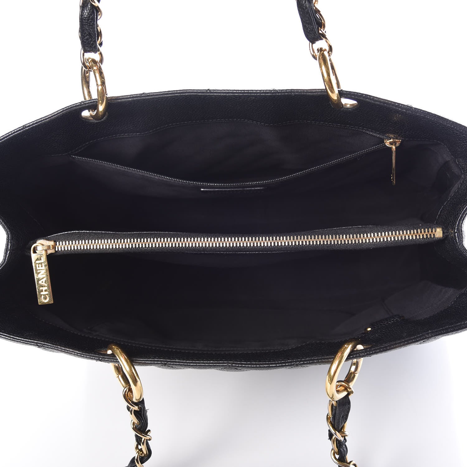 Chanel Caviar Quilted Grand Shopping Tote GST Black 5 of 9