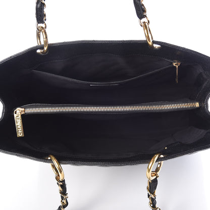 Chanel Caviar Quilted Grand Shopping Tote GST Black 5 of 9