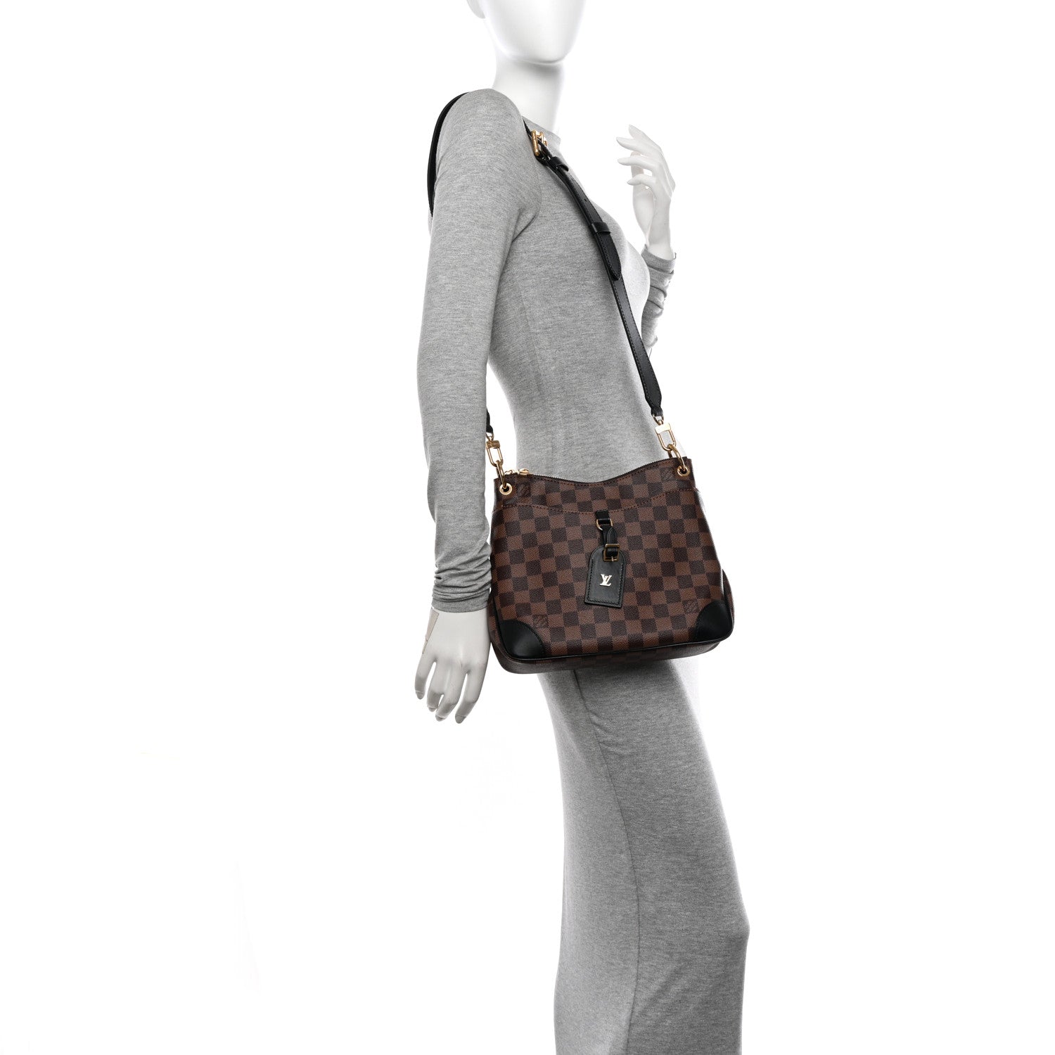 Louis Vuitton Damier Ebene Odeon PM Black 2 of 9
