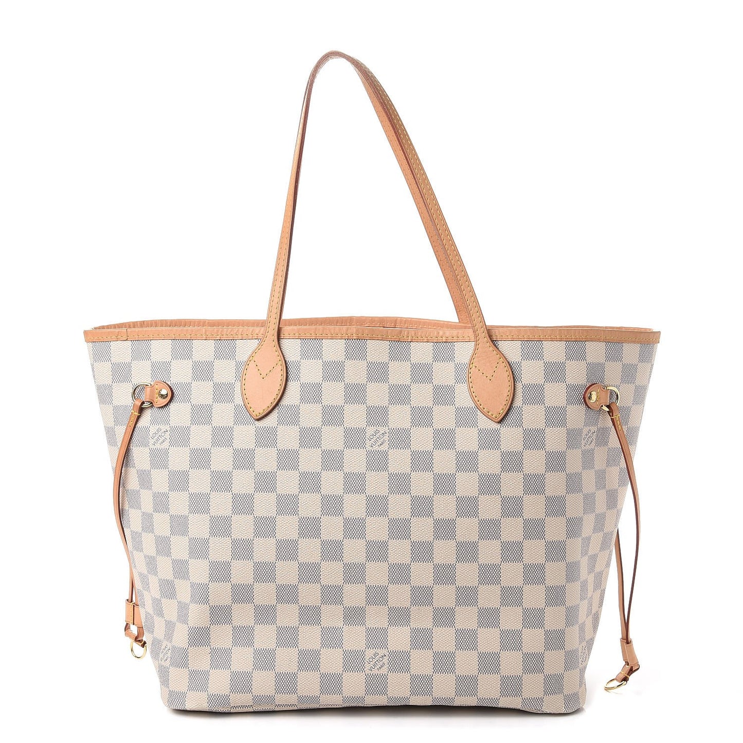 Damier Azur Neo Neverfull MM Rose Ballerine
