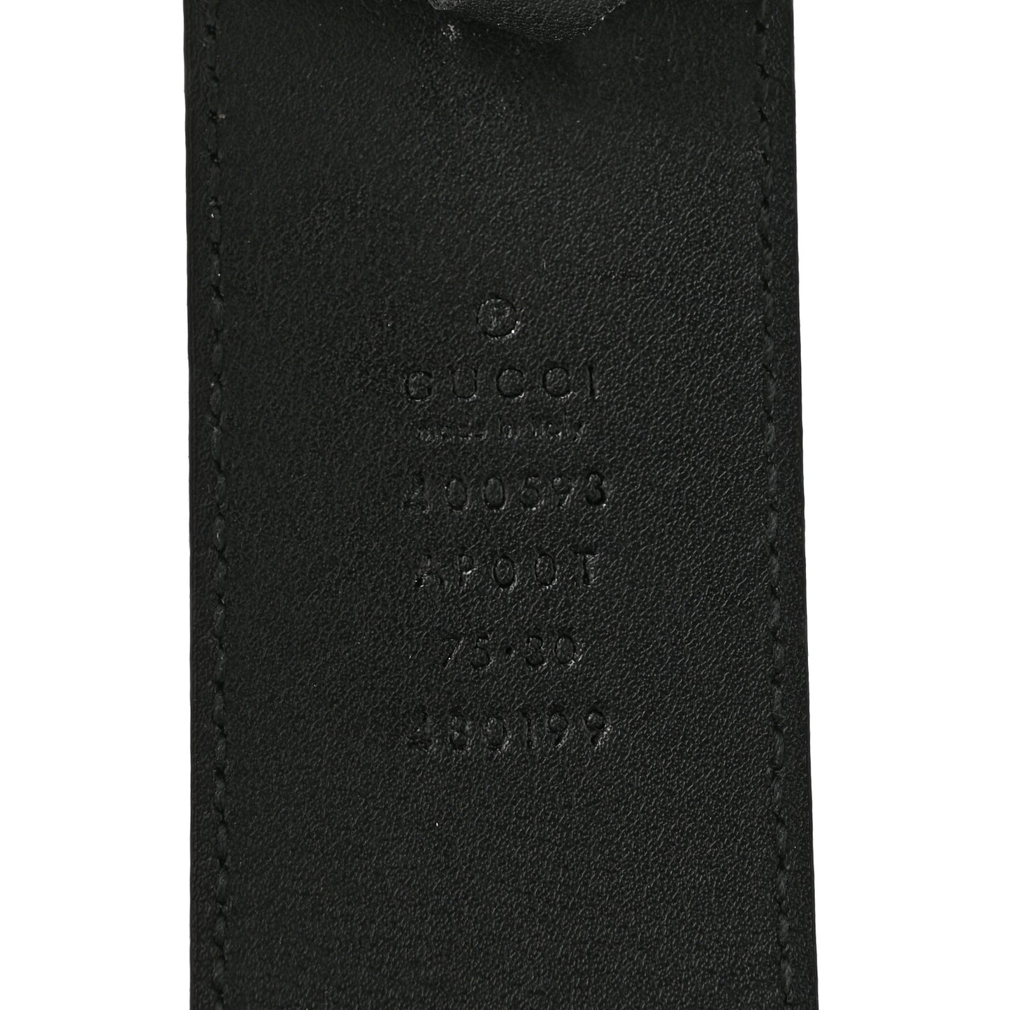 Calfskin Double G 40mm Belt 75 30 Black