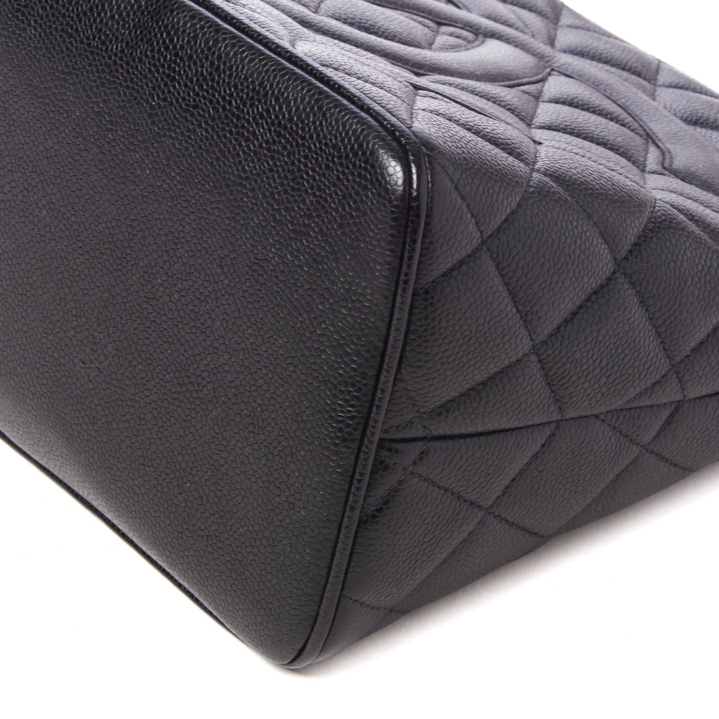 Caviar Quilted Jumbo Kelly Flap Black