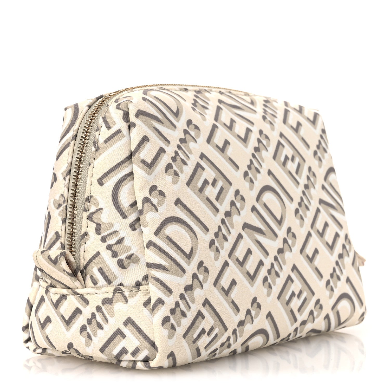 Fendi X SKIMS Nylon Small Trapezoid Beauty Pouch Kims Avorio 3 of 11