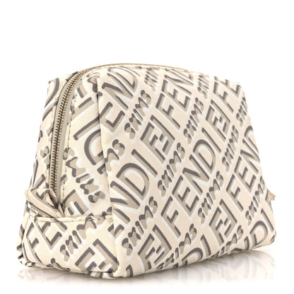Fendi X SKIMS Nylon Small Trapezoid Beauty Pouch Kims Avorio 3 of 11