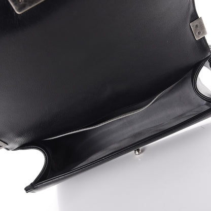 Chanel Calfskin Quilted Medium Boy Flap Black 5 of 9
