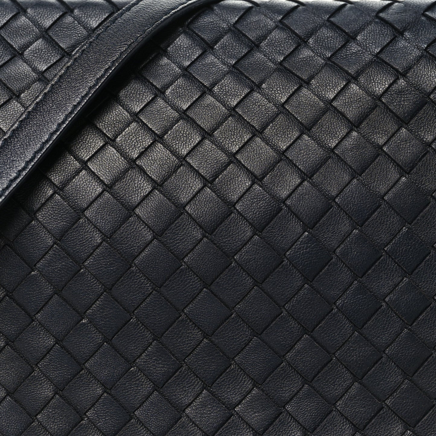 Nappa Intrecciato Messenger Bag Ardoise