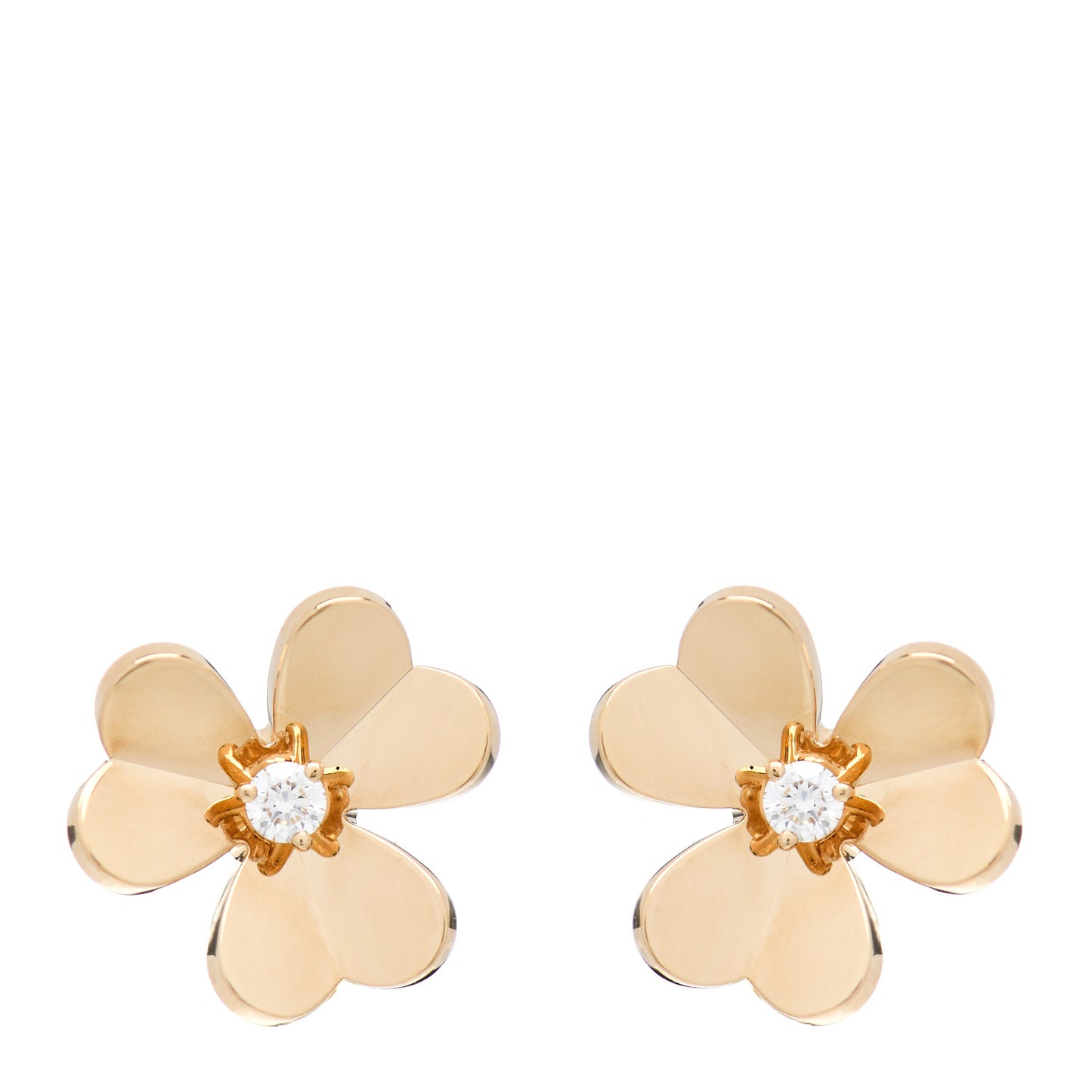 18K Yellow Gold Diamond Small Frivole Earrings