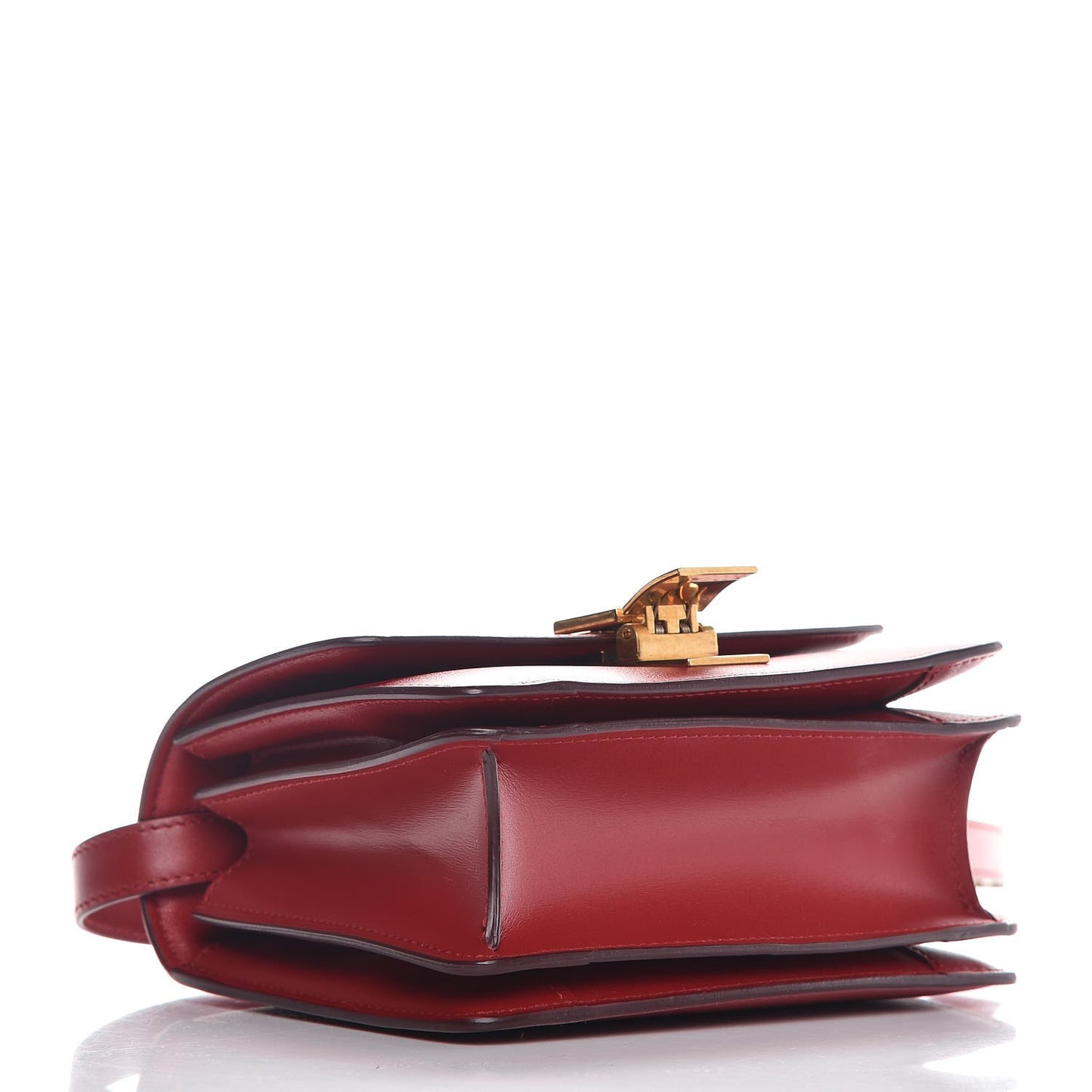 Smooth Calfskin Small Classic Box Flap Bag Red