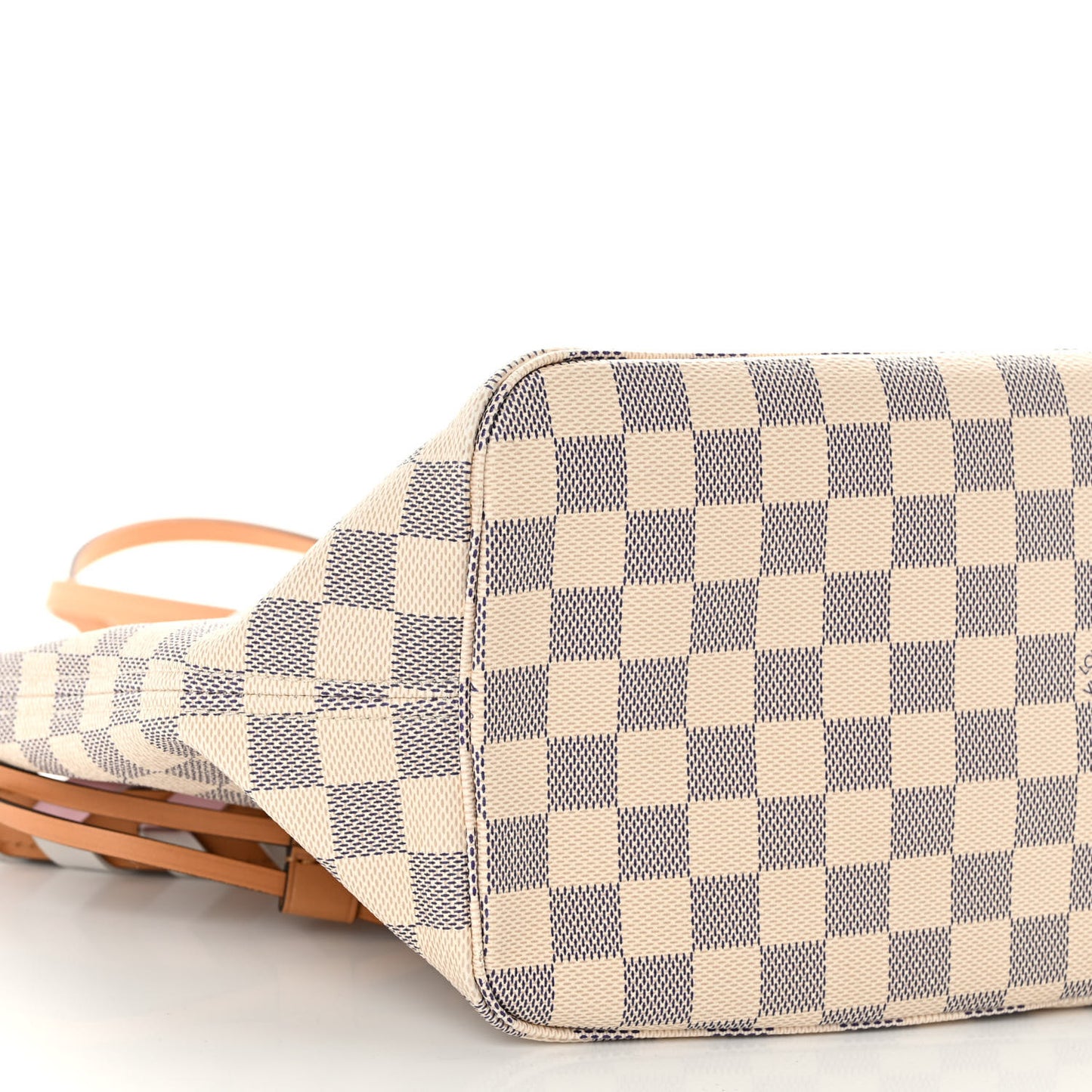 Damier Azur Braided Neverfull MM Orange