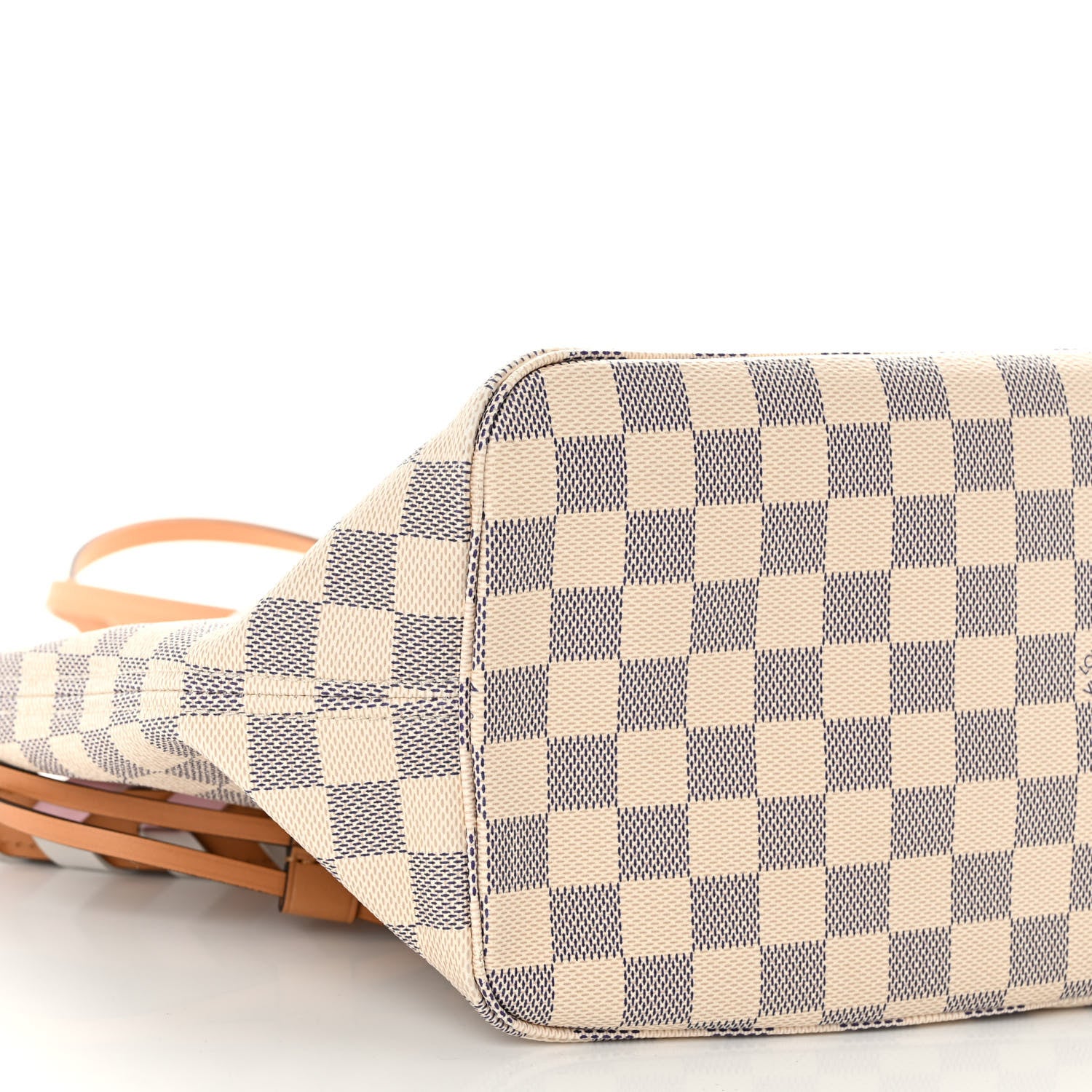 Louis Vuitton Damier Azur Braided Neverfull MM Orange 8 of 9