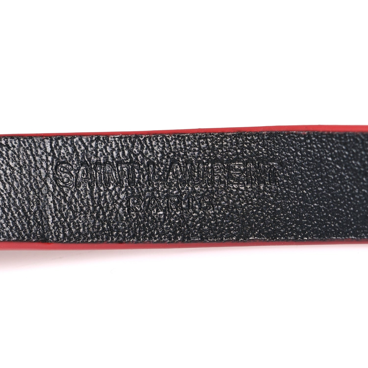 Saint Laurent Calfskin Opyum Double Wrap Bracelet L Rouge Eros 5 of 5