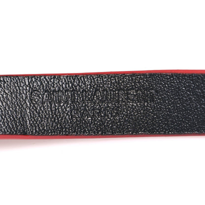 Saint Laurent Calfskin Opyum Double Wrap Bracelet L Rouge Eros 5 of 5