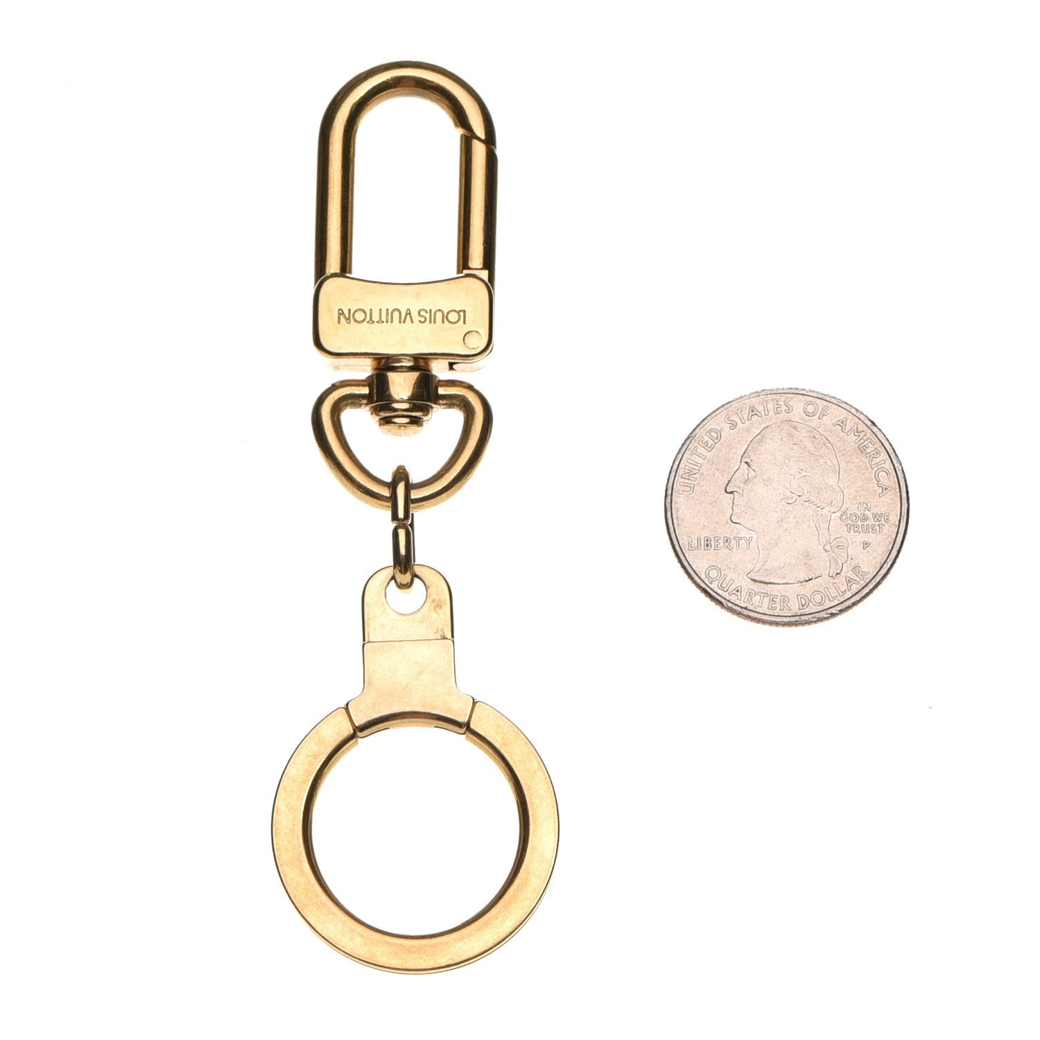 Louis Vuitton Pochette Extender Key Ring Gold 2 of 4