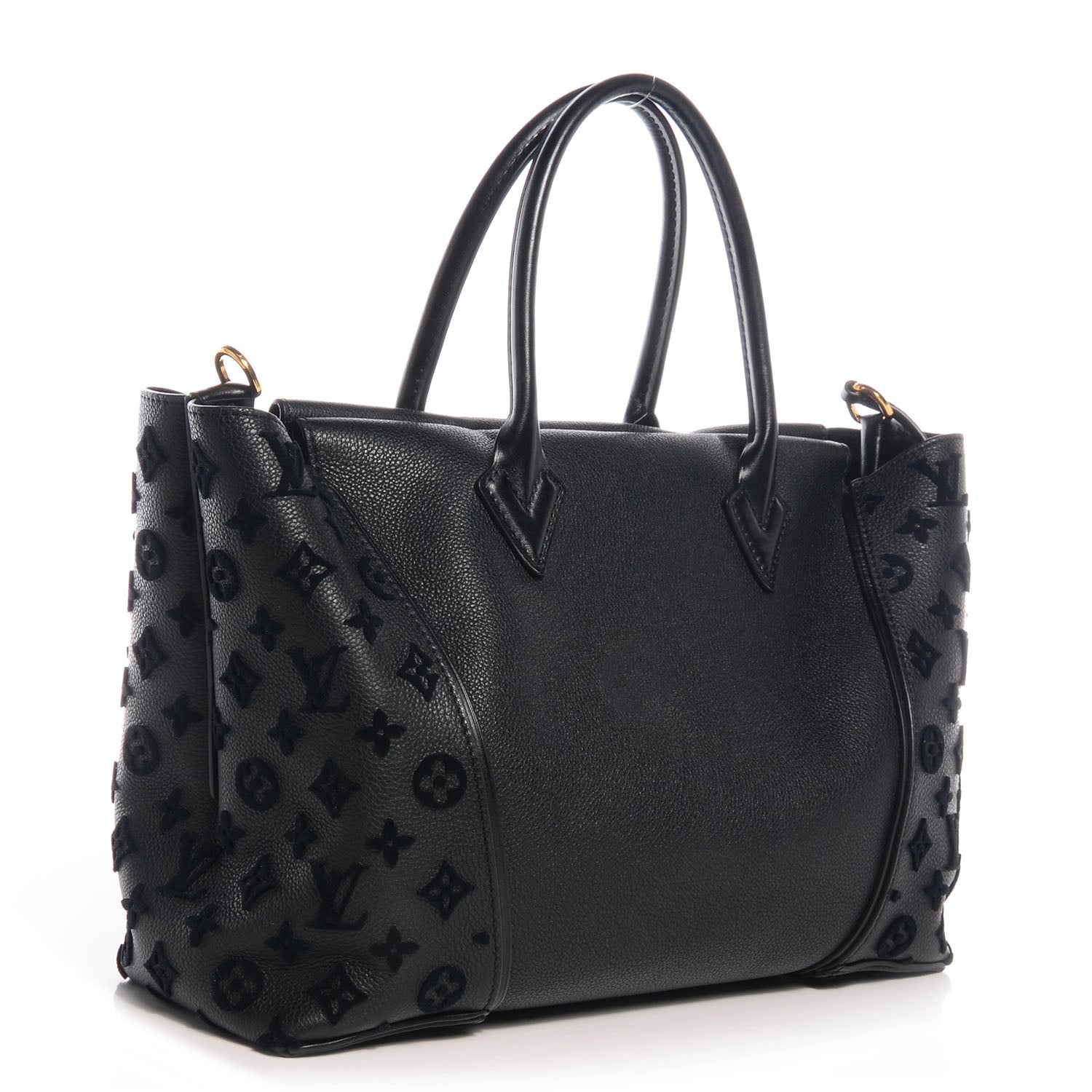 Louis Vuitton Veau Cachemire Tote W PM Black 3 of 8