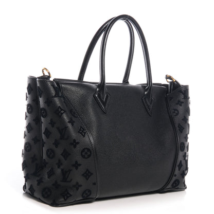 Louis Vuitton Veau Cachemire Tote W PM Black 3 of 8