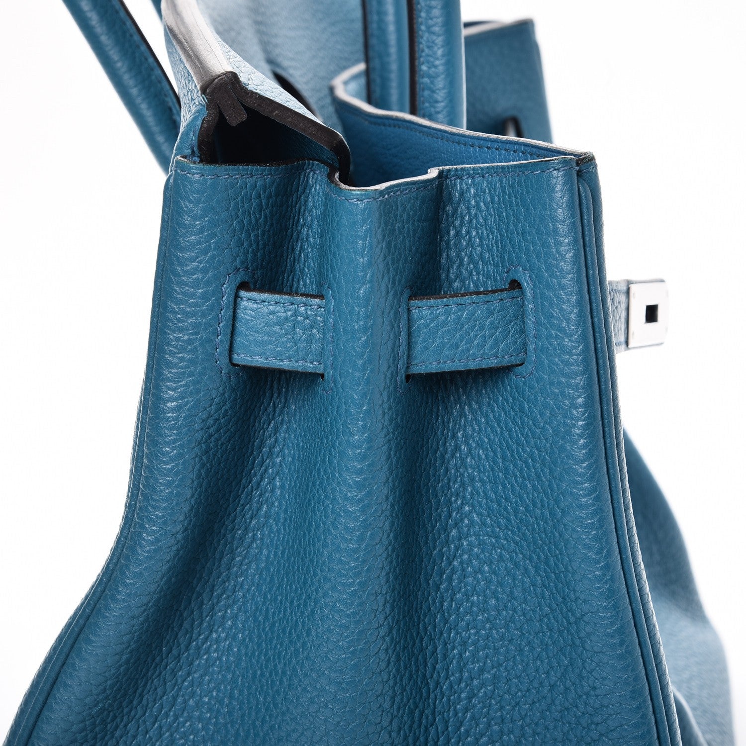 Hermes Taurillon Clemence Birkin 35 Bleu Izmir 11 of 42