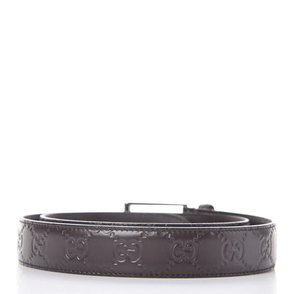 Gucci Guccissima Signature 40mm Belt 90 36 Chocolate 3 of 8