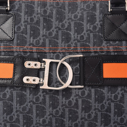 Christian Dior Denim Monogram Flight Tote Blue 10 of 10