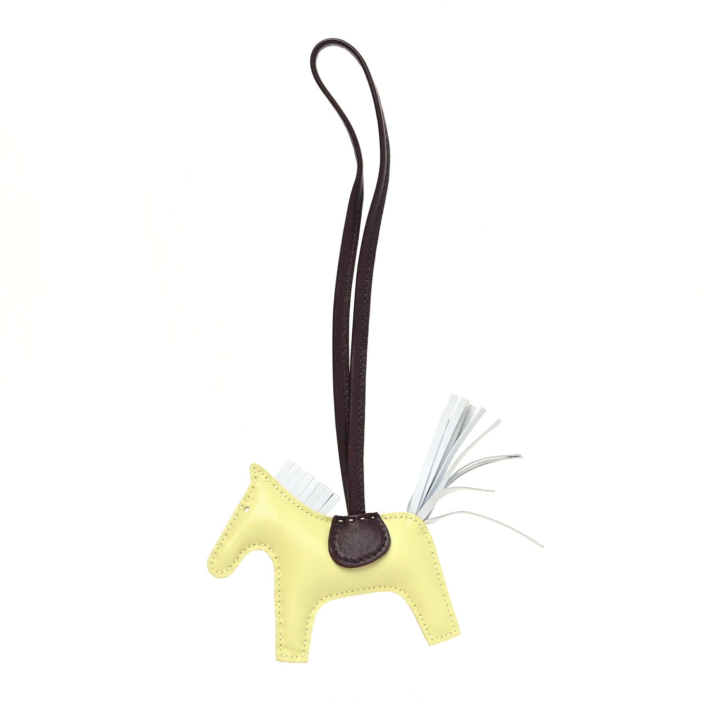 Milo Lambskin Grigri Rodeo Horse Bag Charm PM Jaune Bourgeon Bleu Brume Rouge Sellier