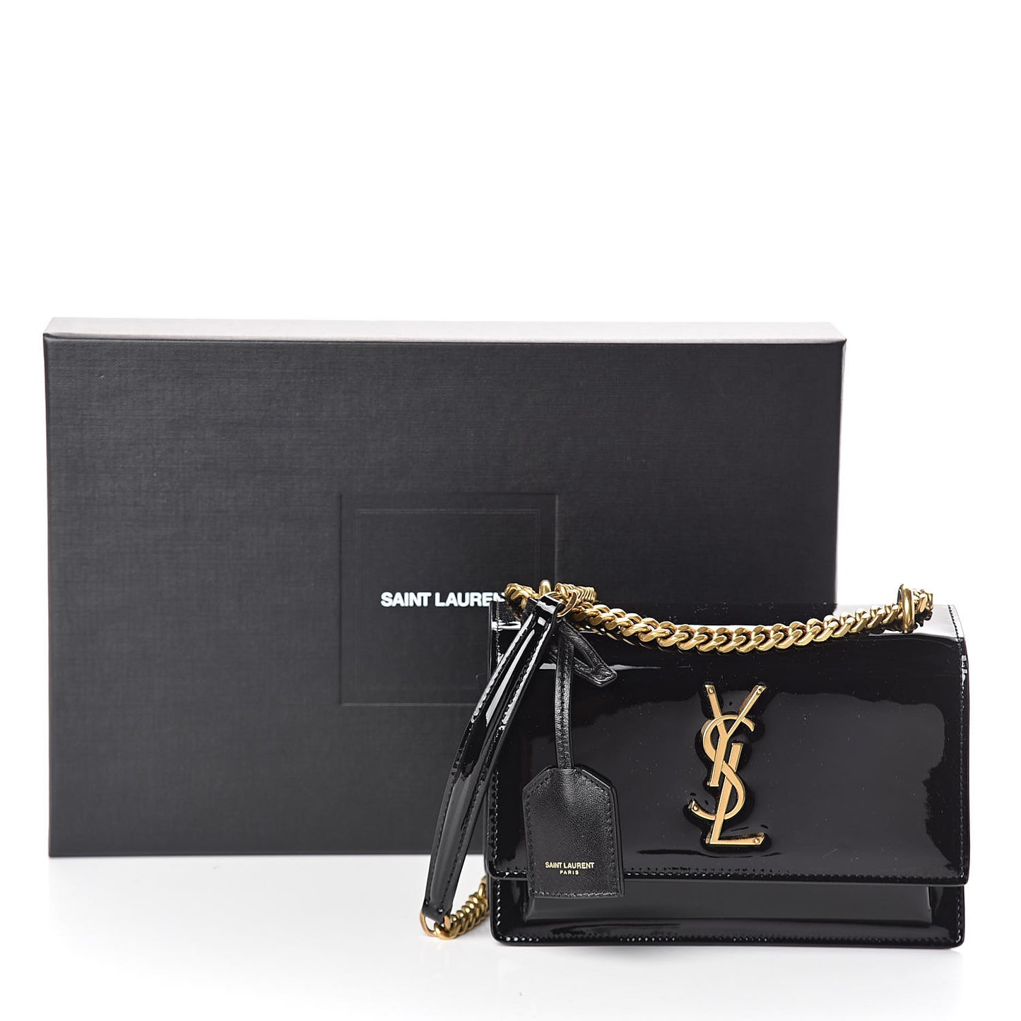 Patent Small Monogram Sunset Black