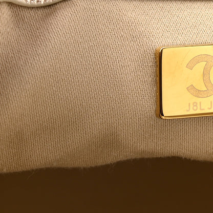 Chanel Metallic Caviar Quilted Small Chanel 25 Handbag Gold 7 of 10