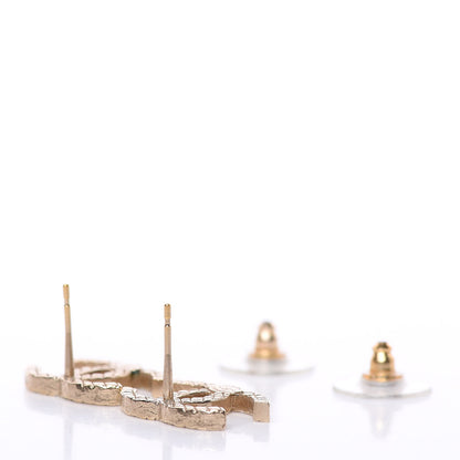 Chanel Quilted CC Earrings Gold 4 of 5