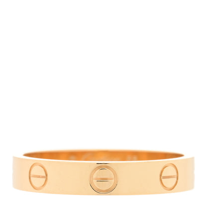 Cartier 18K Yellow Gold 3.5mm LOVE Wedding Band Ring 55 7.25 1 of 5